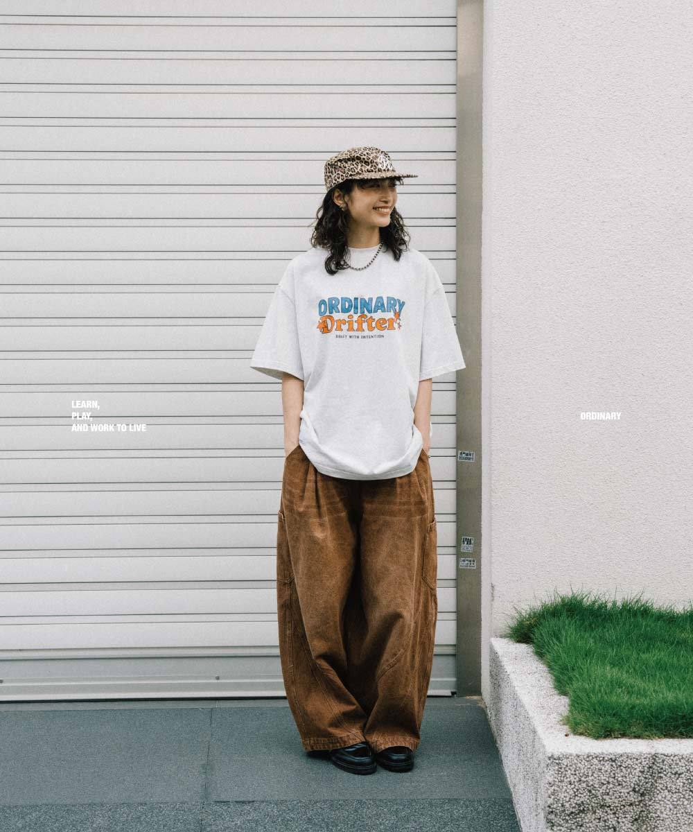 幾何線條口袋燈籠褲