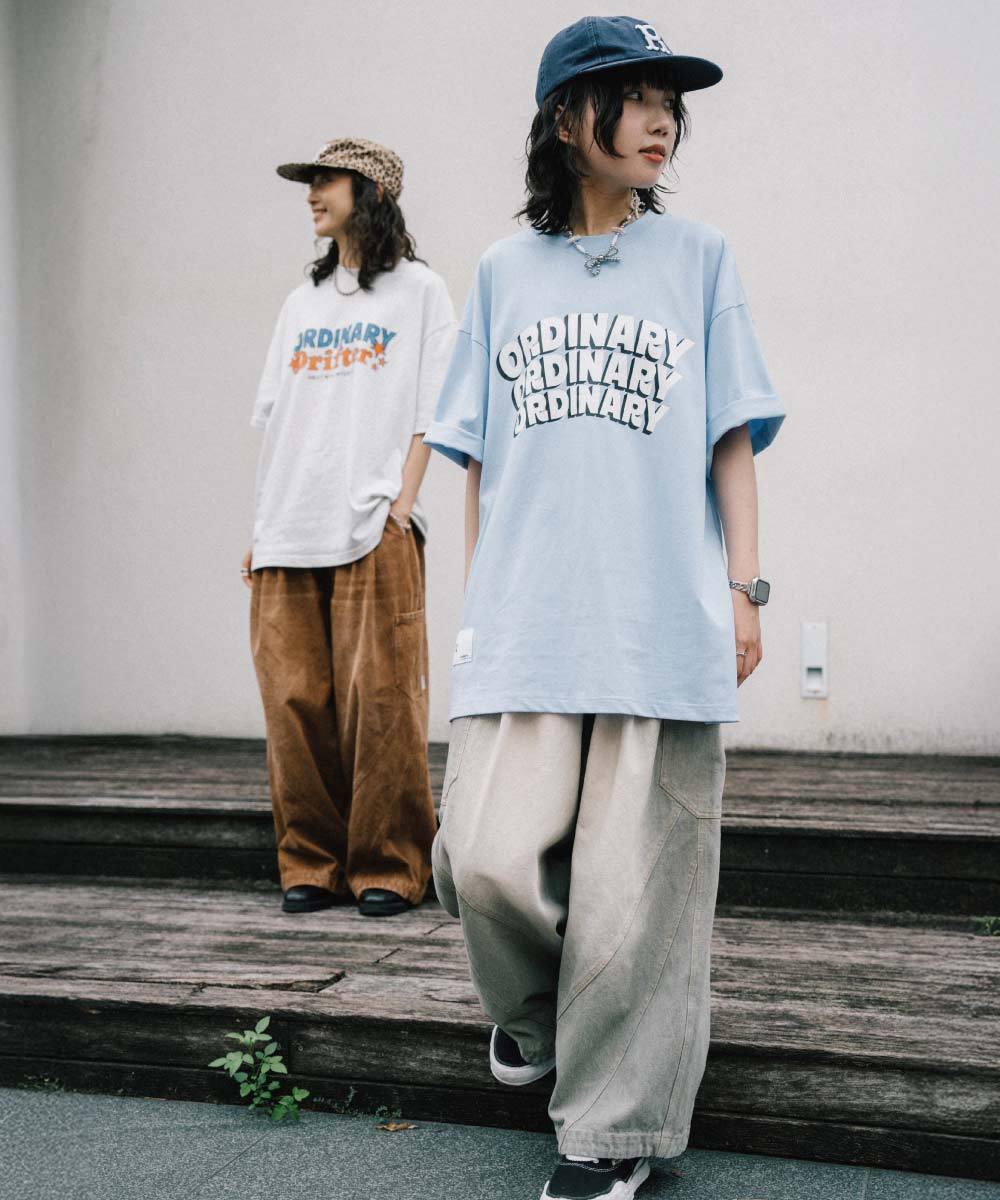 幾何線條口袋燈籠褲