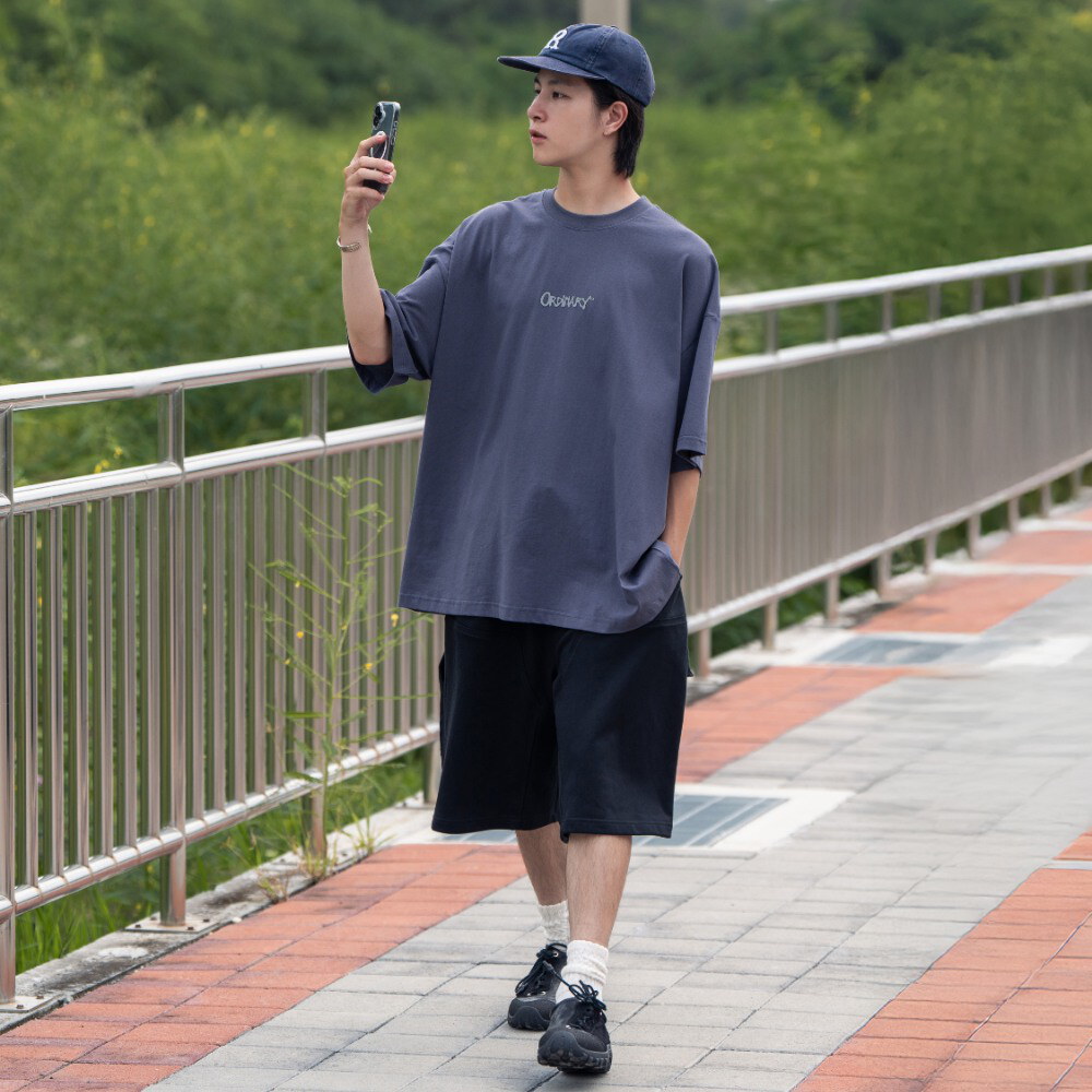 六分畫家棉短褲