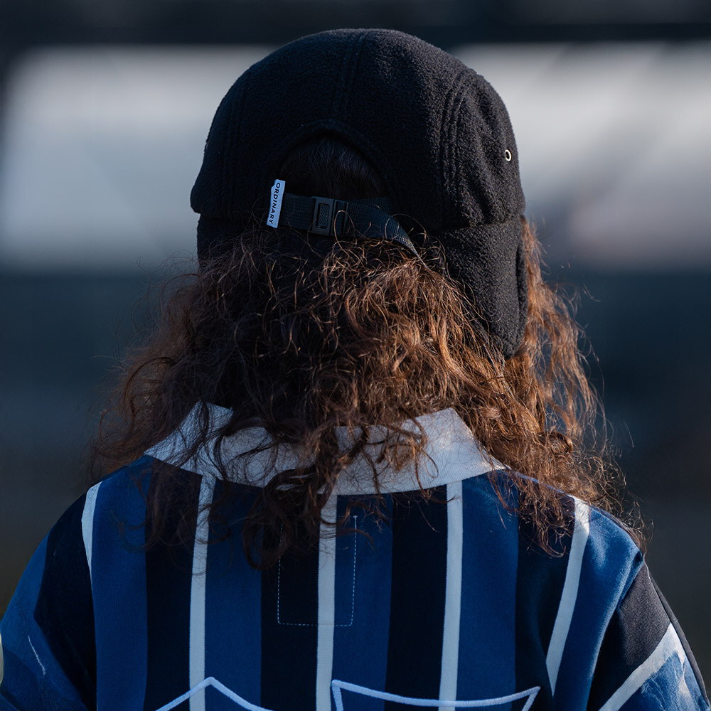 LOGO羊羔毛遮耳帽