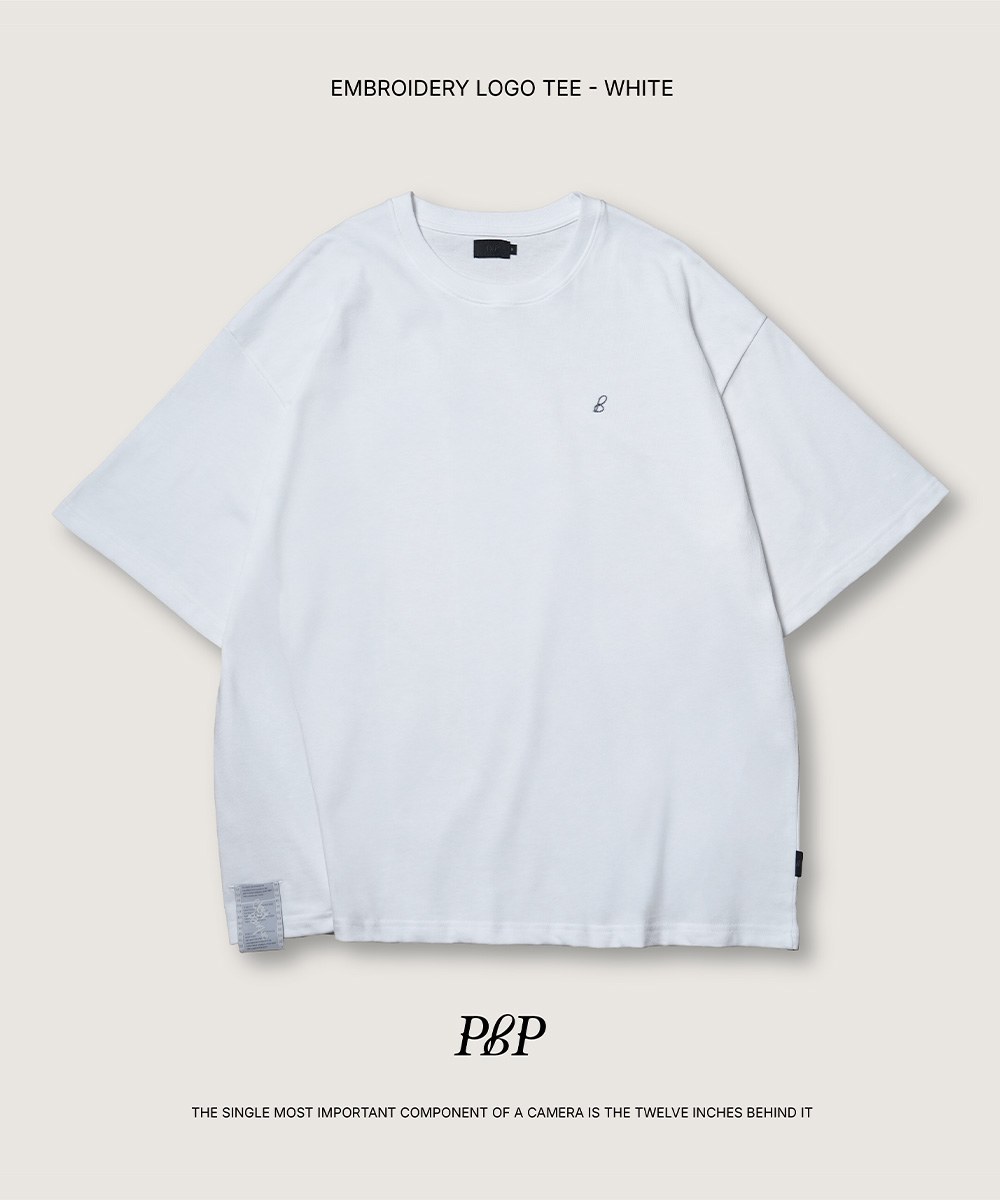 左胸刺繡LOGO短Tee