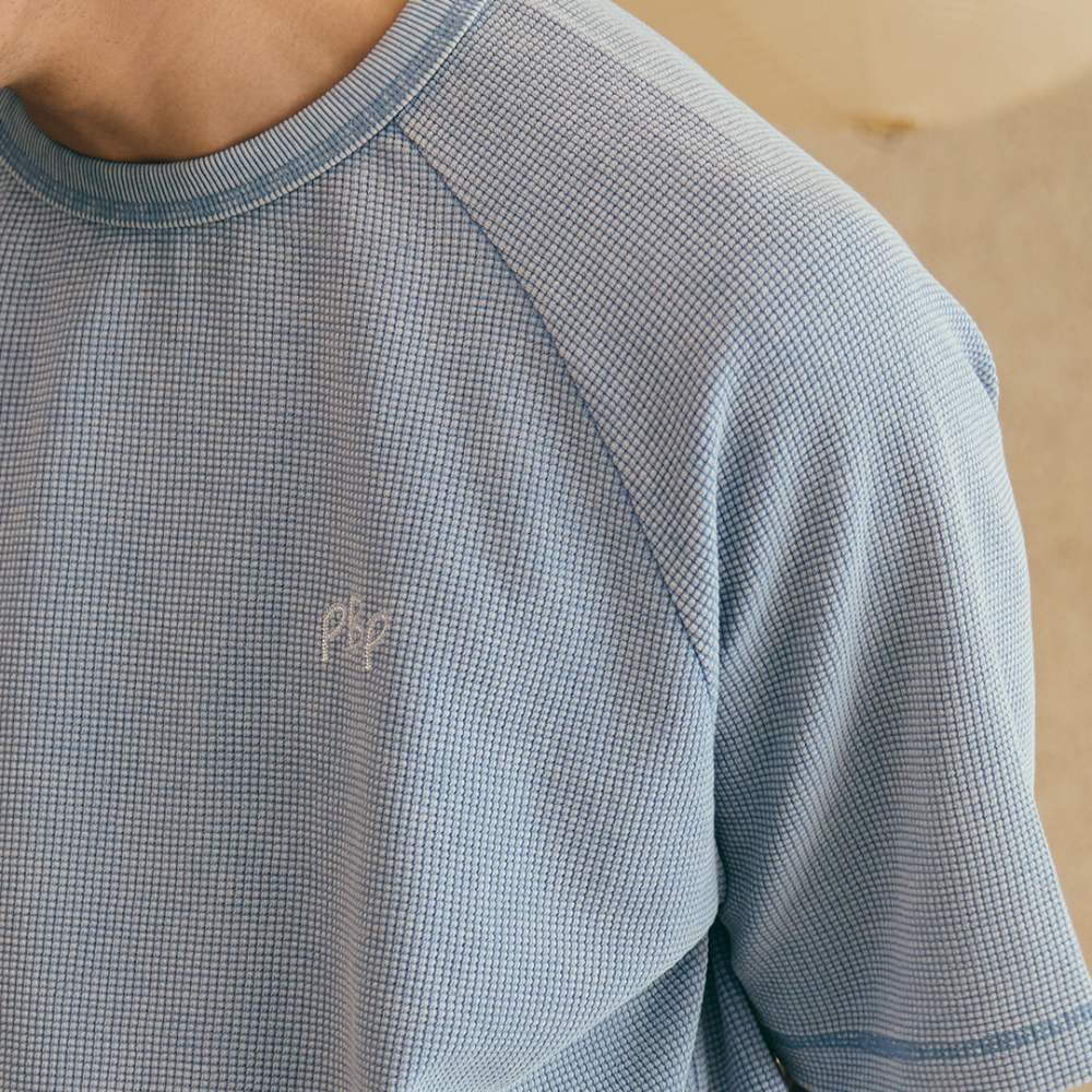 華夫格水洗Boxy TEE EMBROIDERY WAFFLE TEE