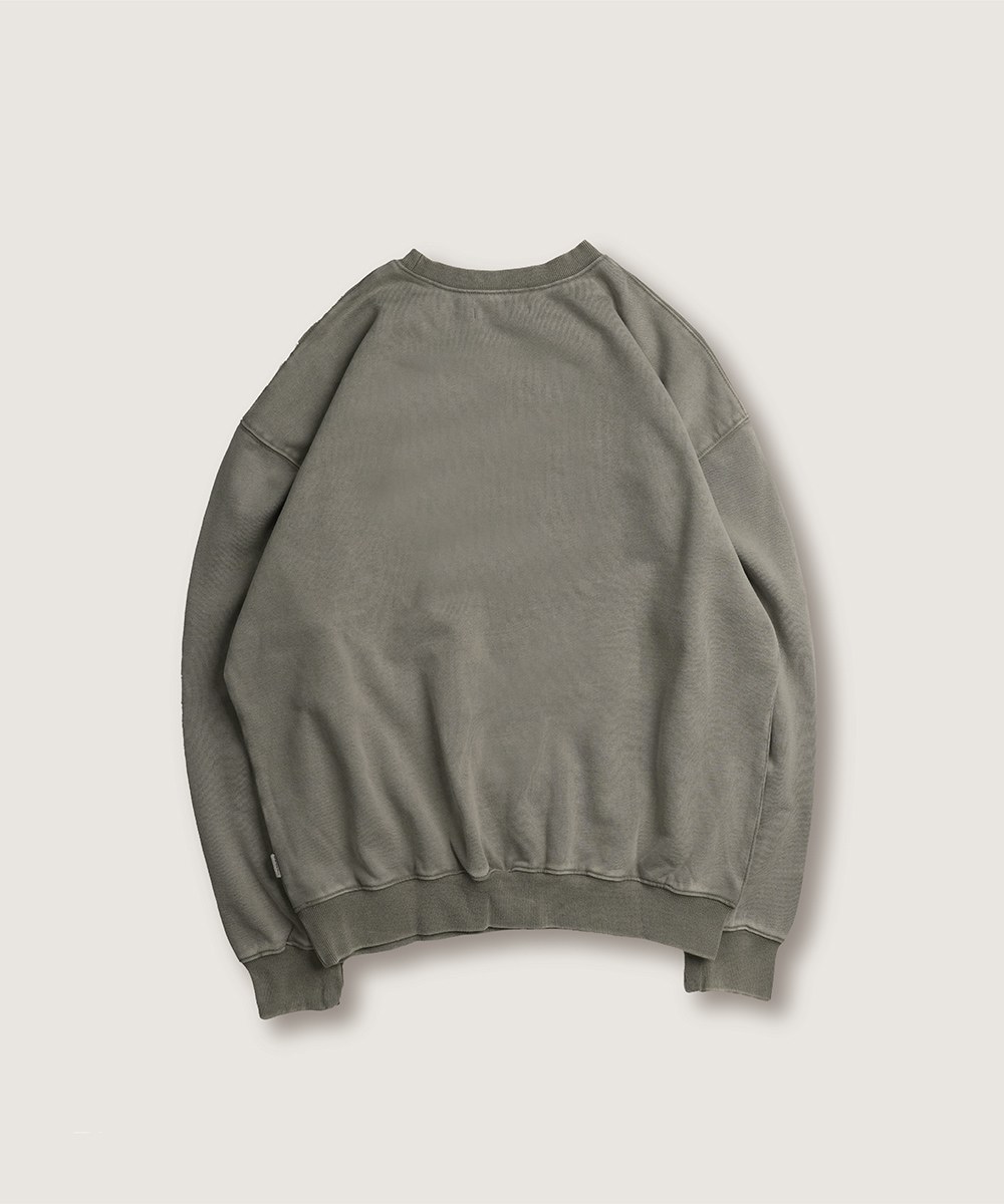 鎖鏈繡字水洗大學Ｔ TPFD VINTAGE SWEATSHIRT