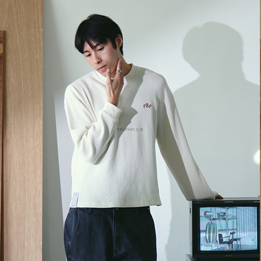 石洗做舊華夫格長Tee