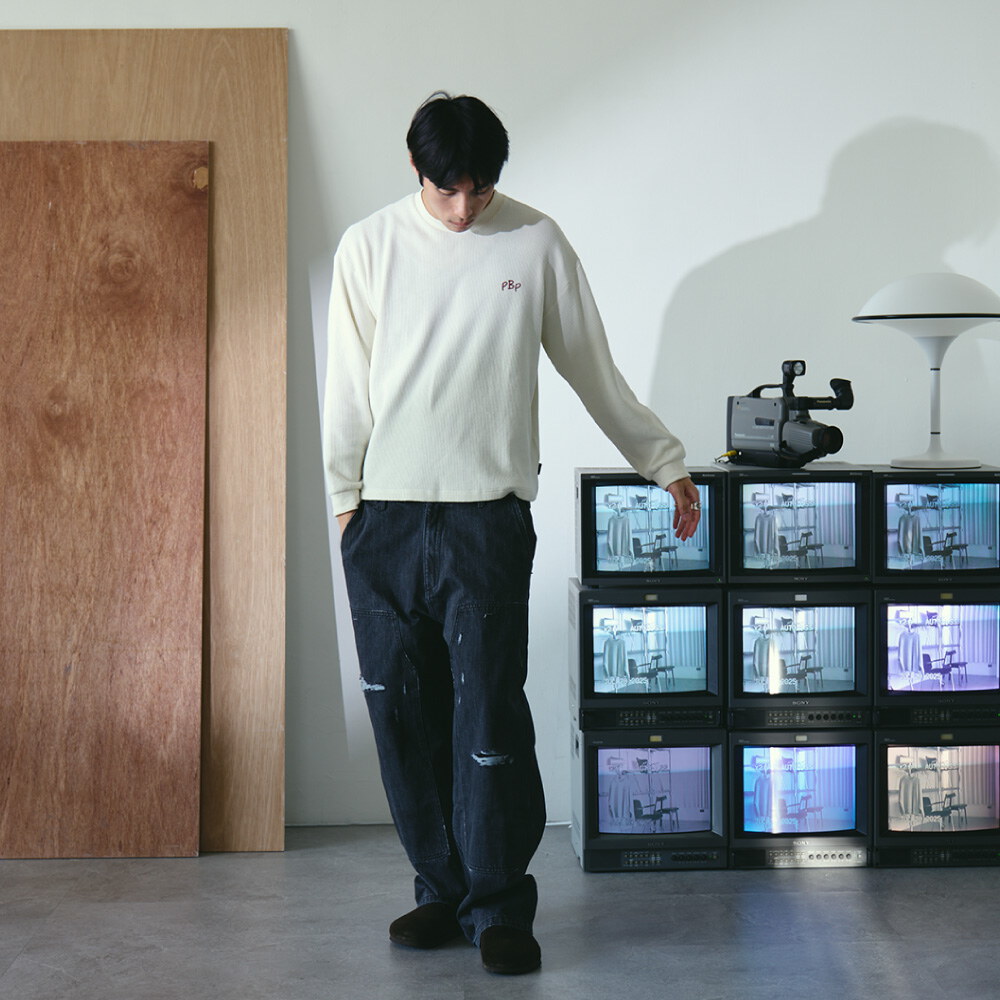 石洗做舊華夫格長Tee