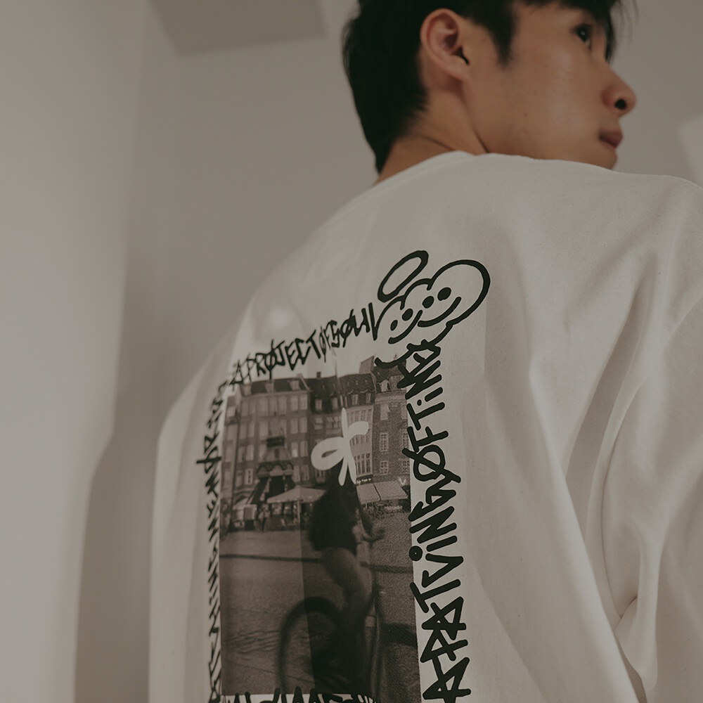 塗鴉照片短TEE BIKE MAN TEE