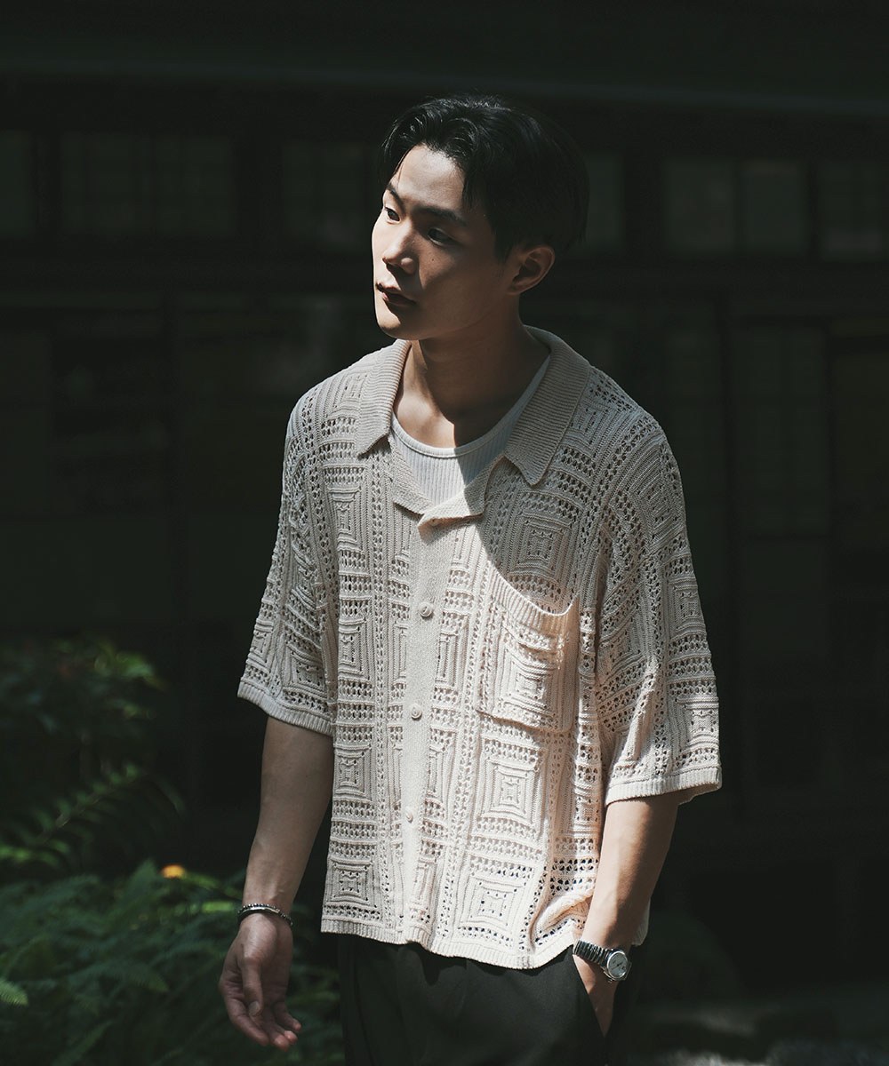 針織襯衫 LOOSE KNIT SHIRT