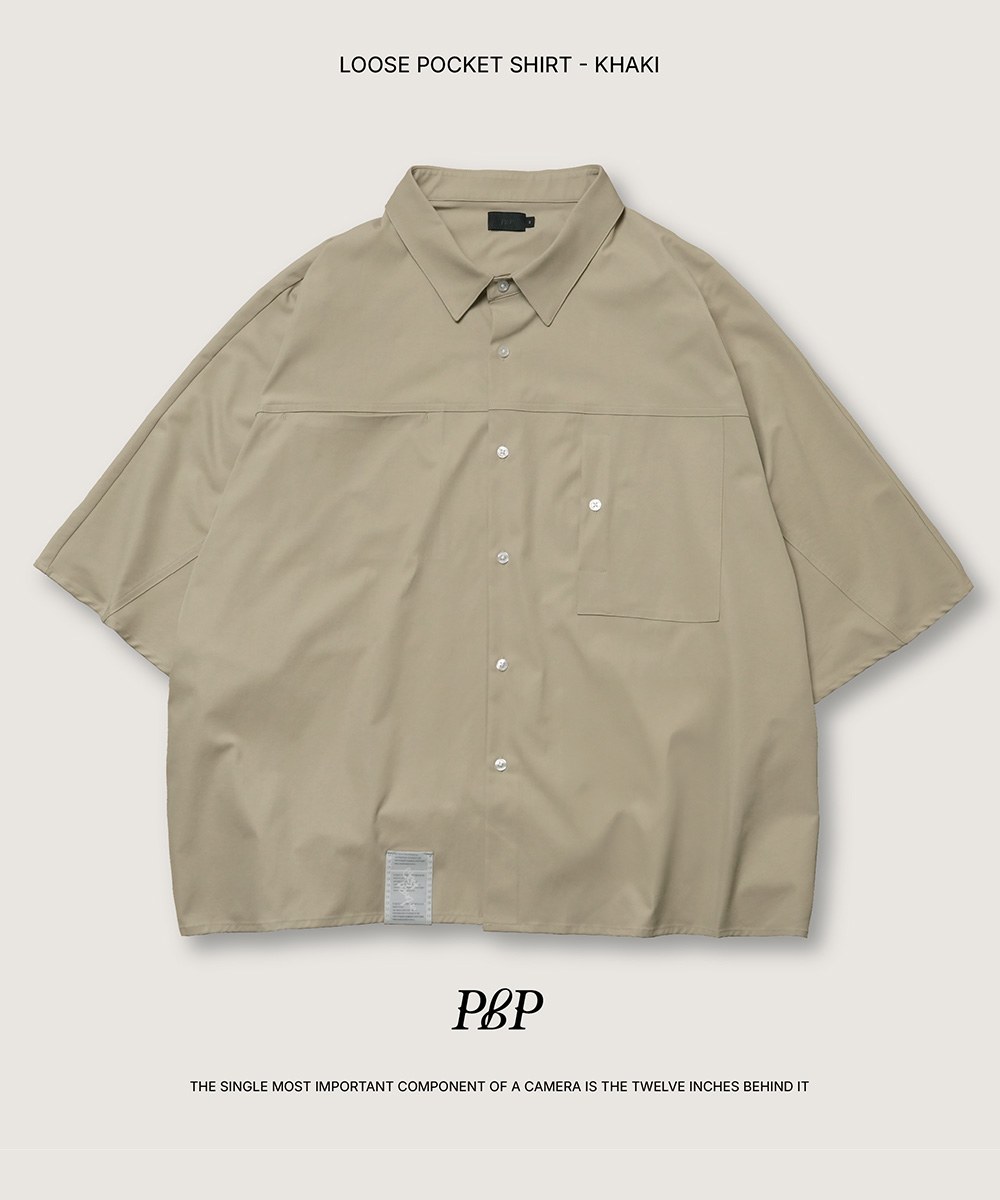 寬鬆剪裁襯衫 LOOSE POCKET SHIRT