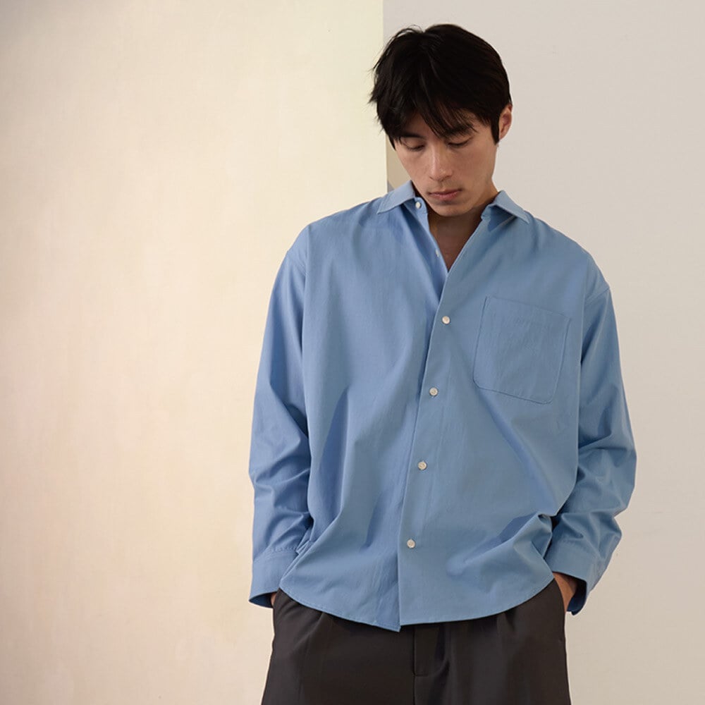 寬鬆長袖襯衫 LOOSE FIT DAILY SHIRT