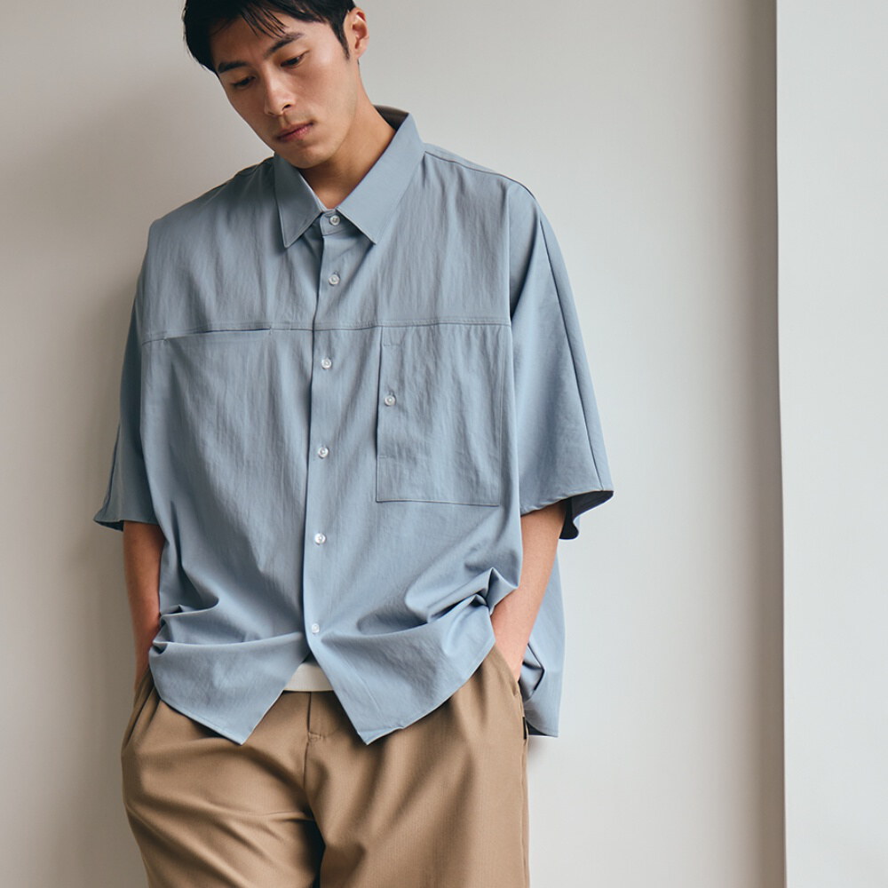 蝙蝠袖寬版襯衫 LOOSE POCKET SHIRT