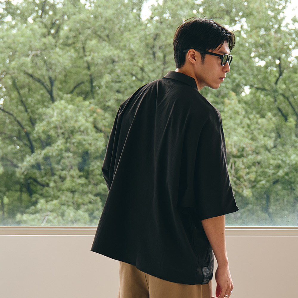 蝙蝠袖寬版襯衫 LOOSE POCKET SHIRT