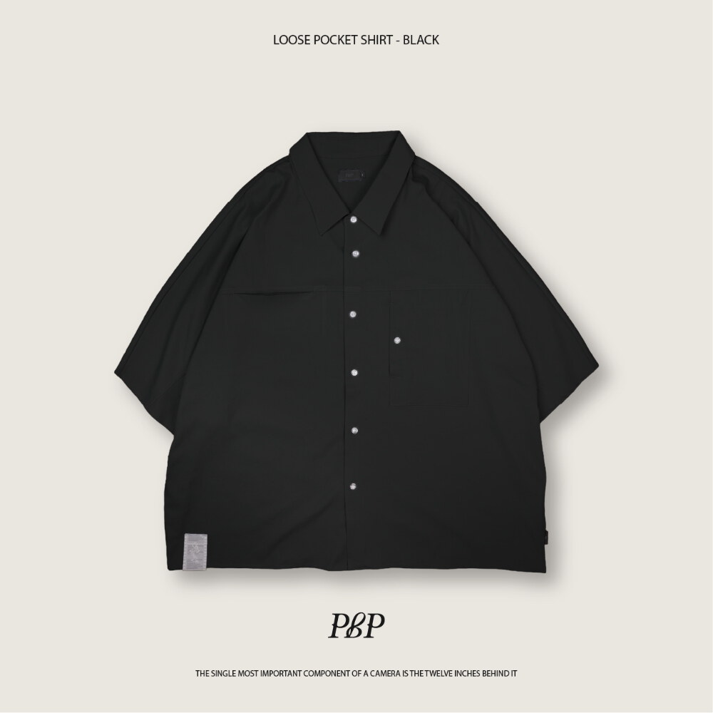 蝙蝠袖寬版襯衫 LOOSE POCKET SHIRT