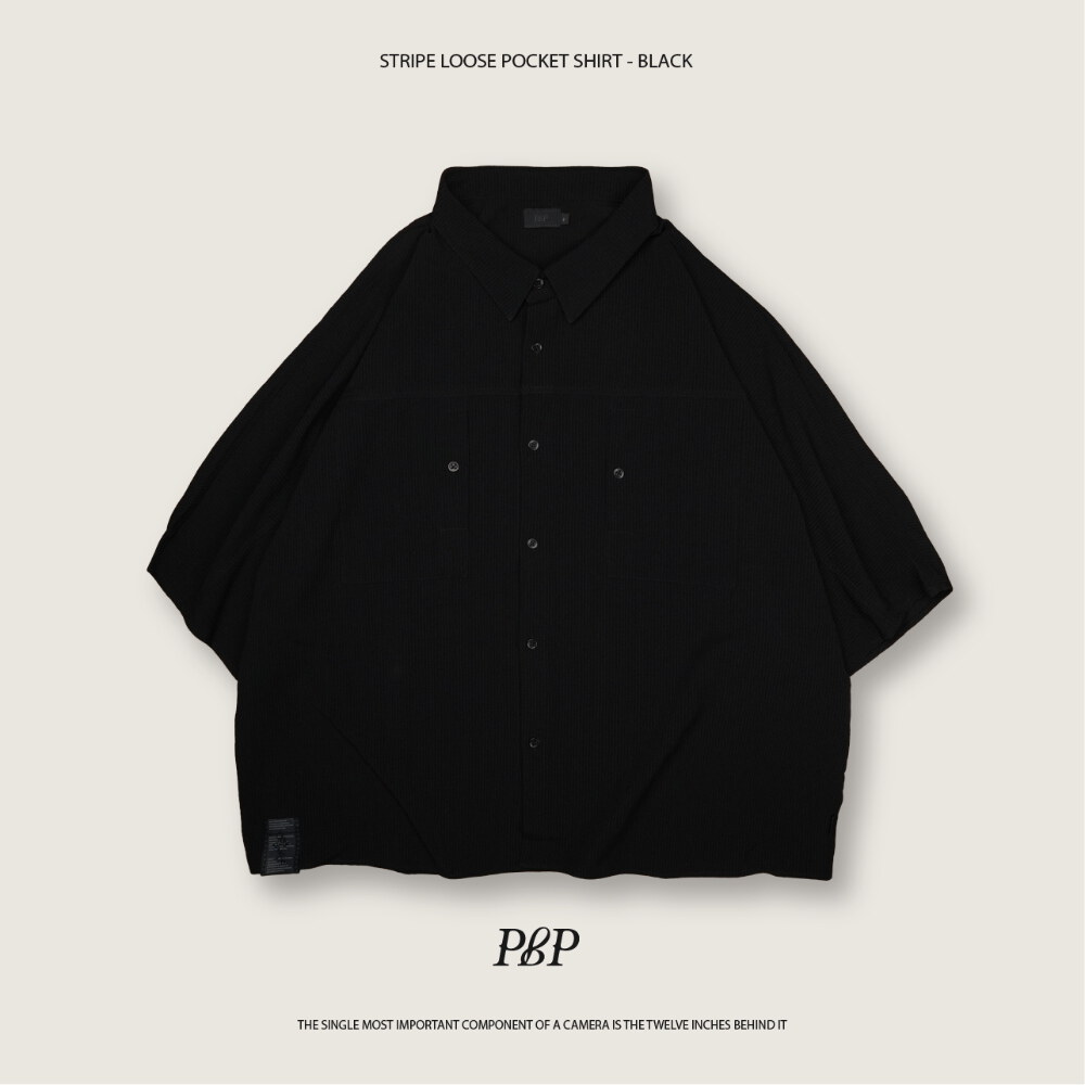 條紋襯衫 STRIPE LOOSE POCKET SHIRT