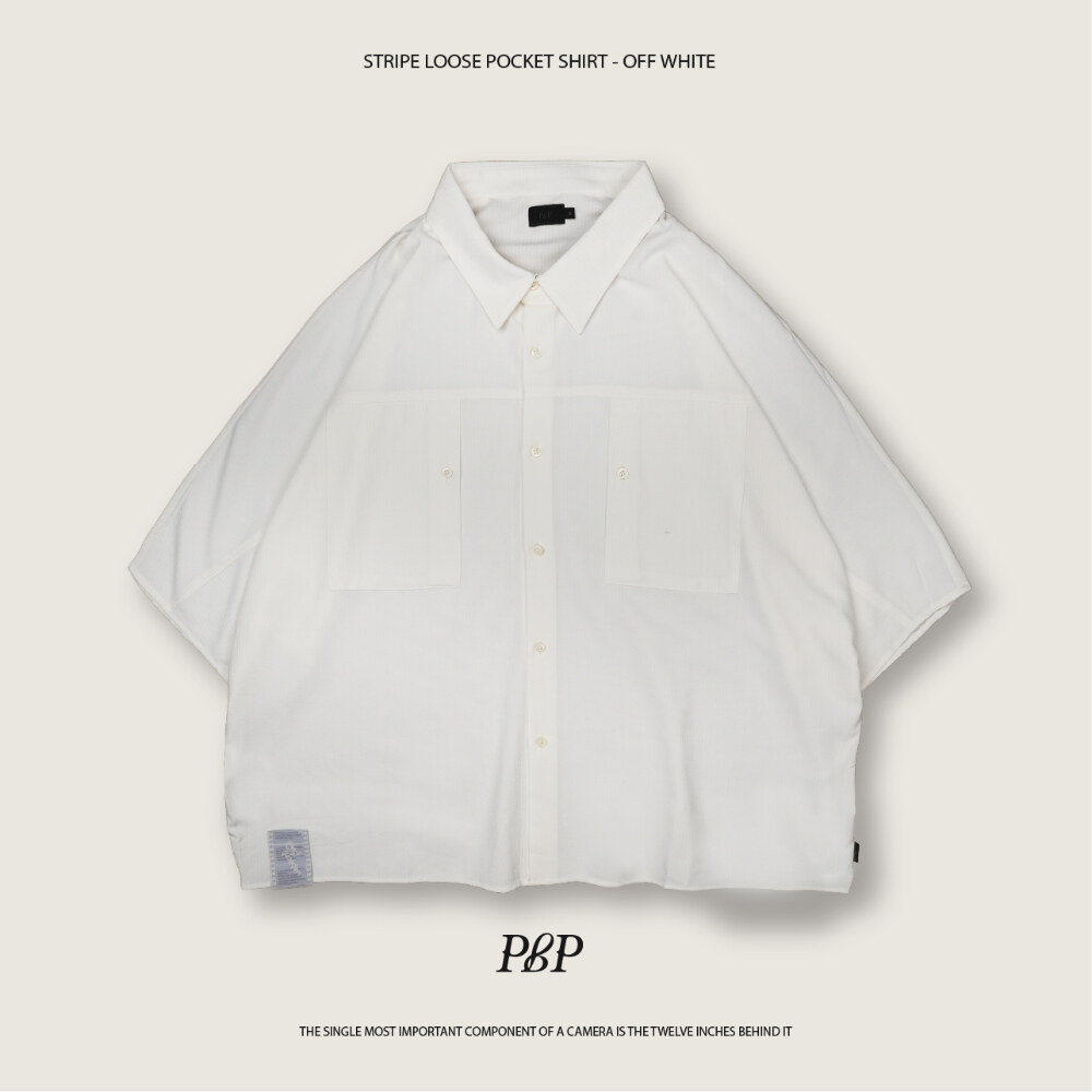 條紋襯衫 STRIPE LOOSE POCKET SHIRT