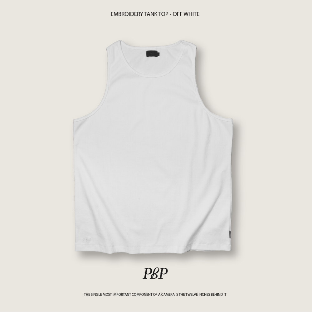 羅紋坦克背心 EMBROIDERY TANK TOP