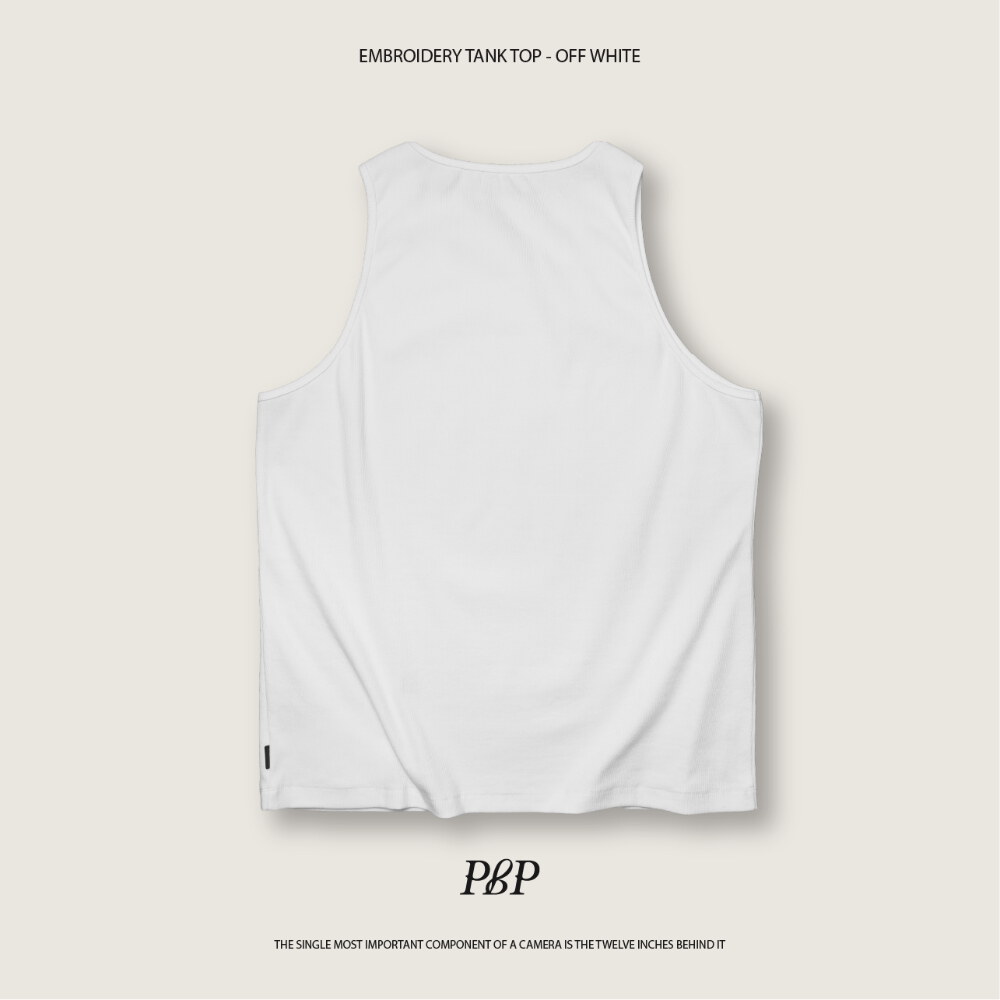 羅紋坦克背心 EMBROIDERY TANK TOP