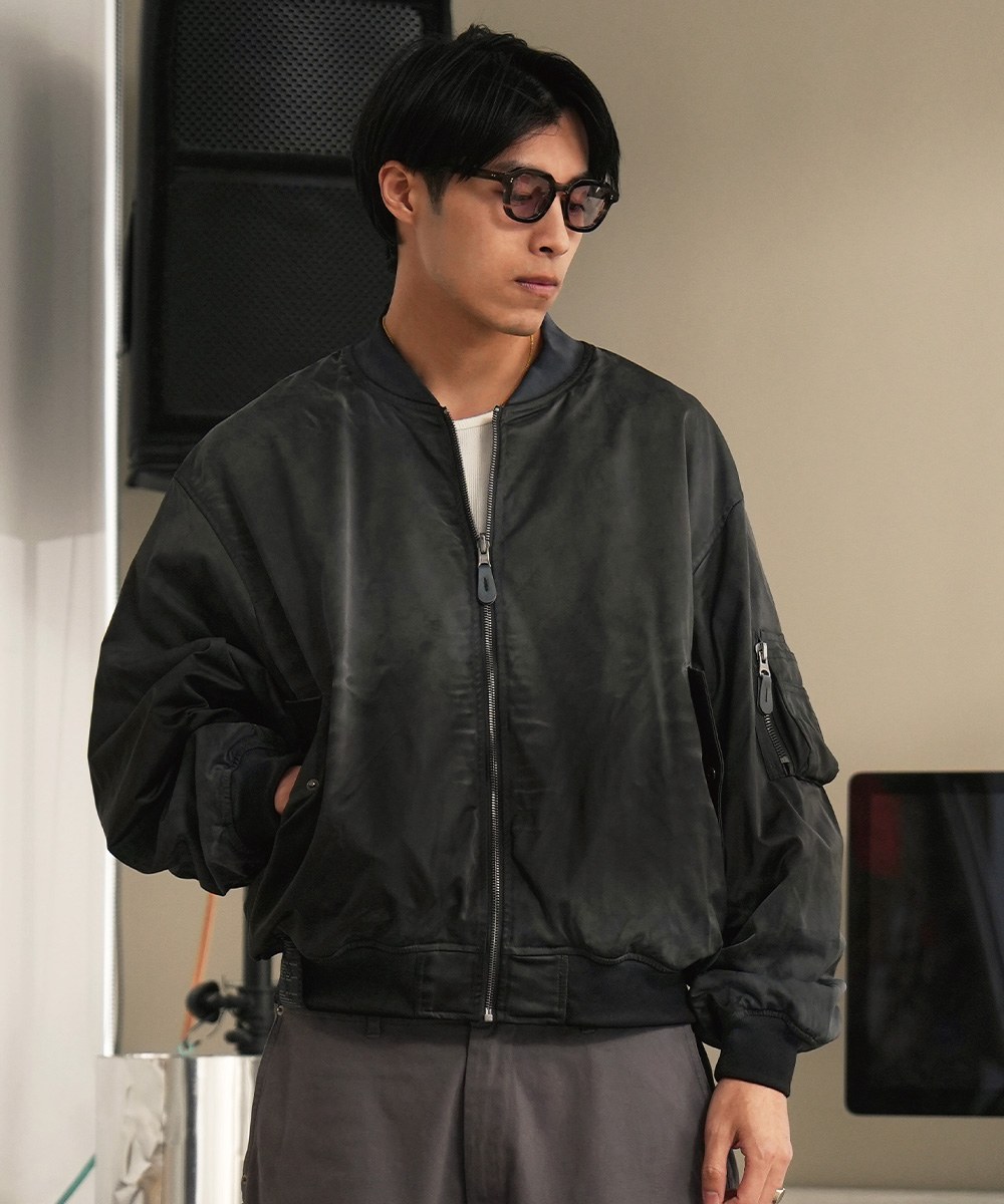 雙面穿水洗豹紋MA-1外套 DOUBLE SIDE WASHED MA-1 JACKET