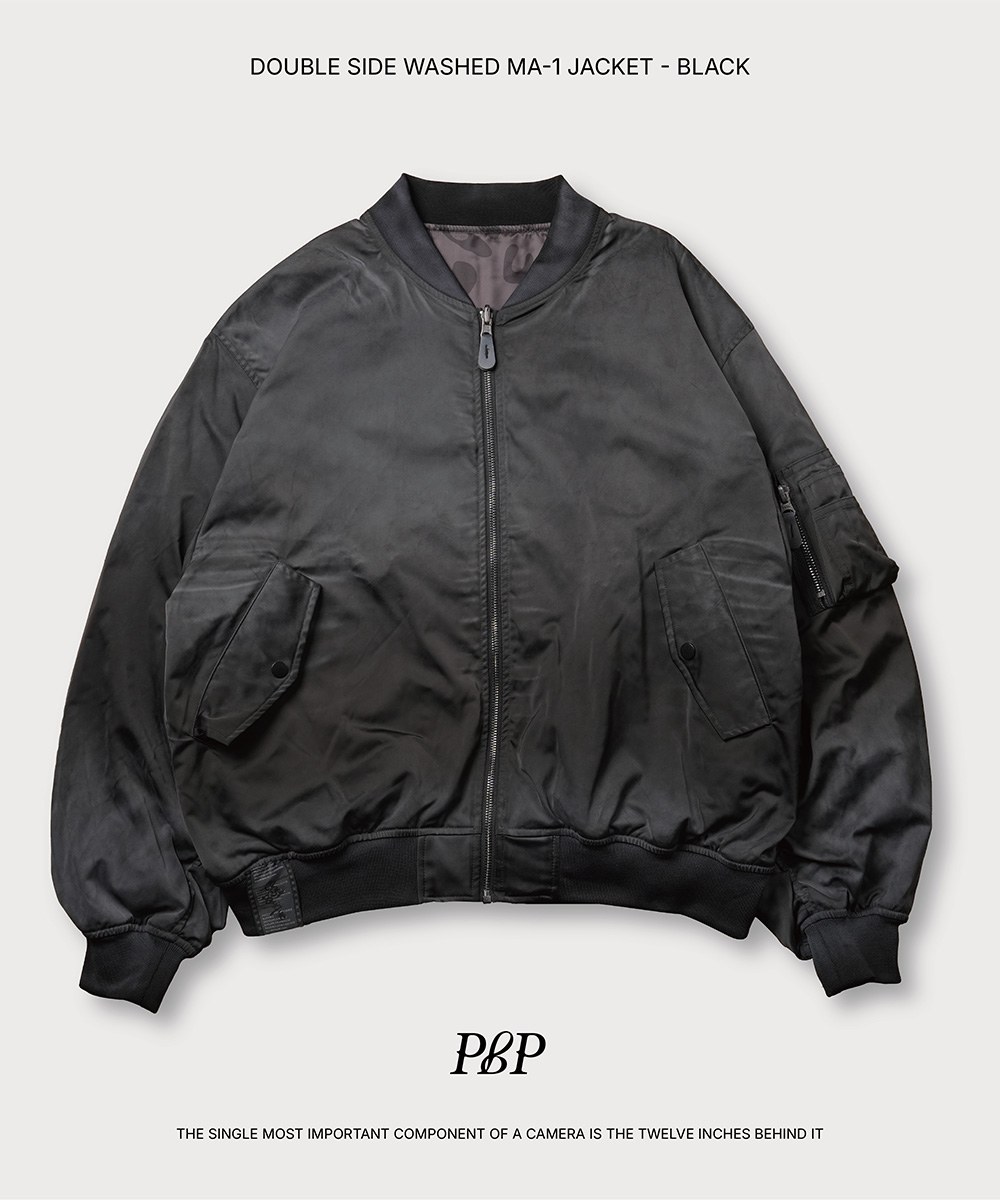 雙面穿水洗豹紋MA-1外套 DOUBLE SIDE WASHED MA-1 JACKET