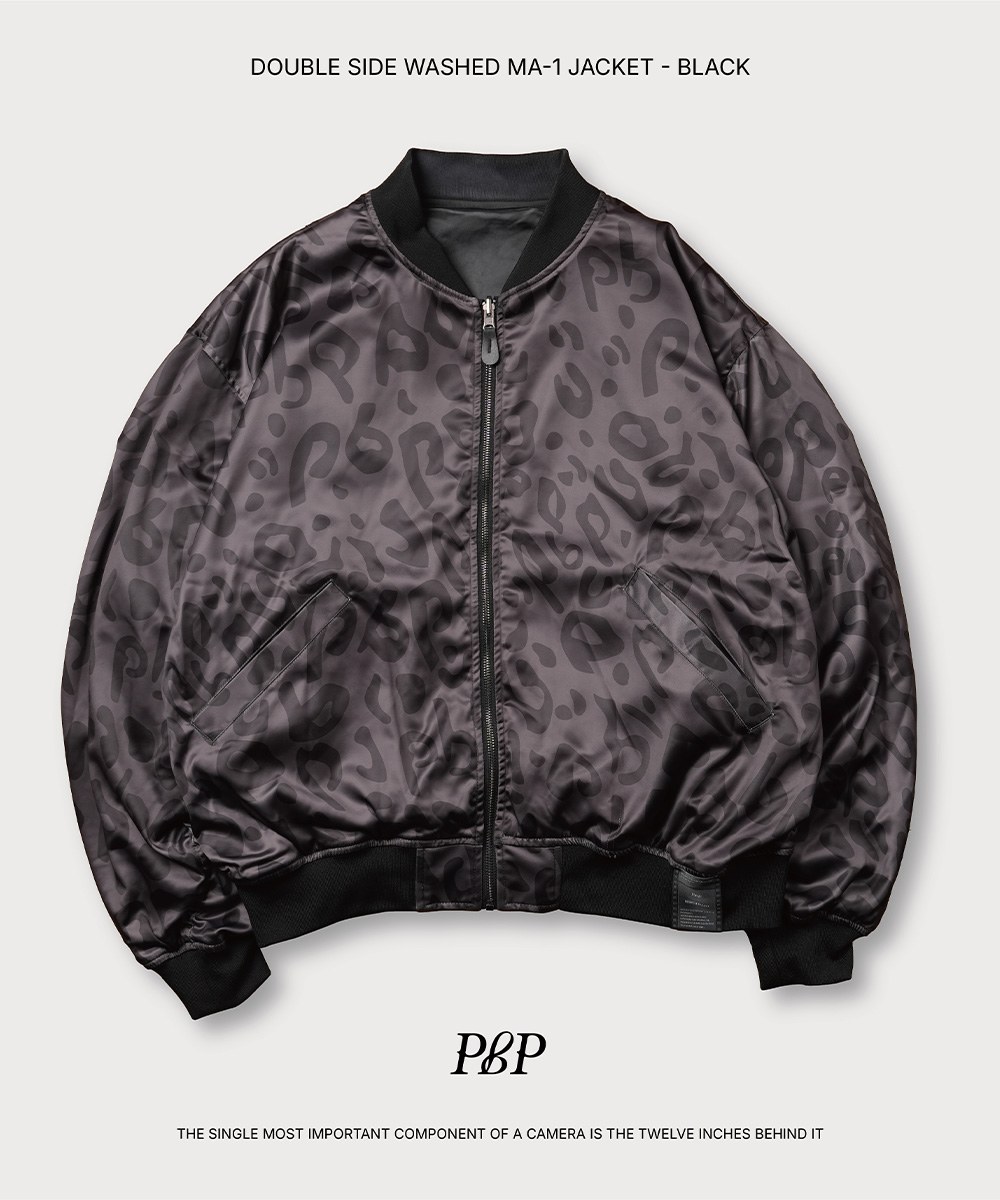 雙面穿水洗豹紋MA-1外套 DOUBLE SIDE WASHED MA-1 JACKET