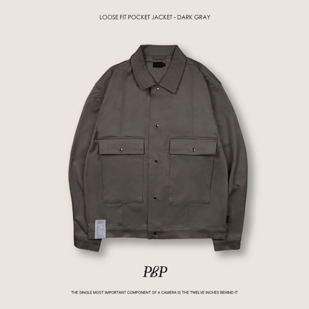 大口袋襯衫外套 LOOSE FIT POCKET JACKET