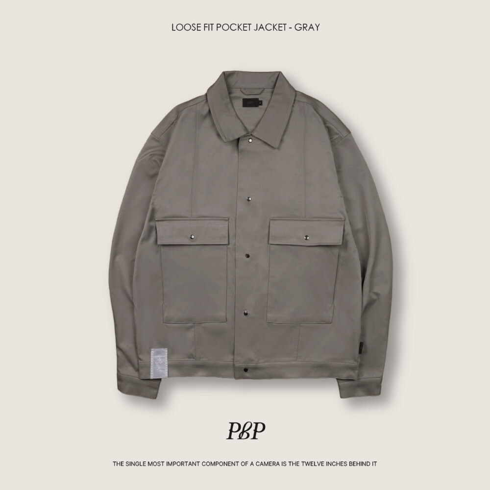 大口袋襯衫外套 LOOSE FIT POCKET JACKET