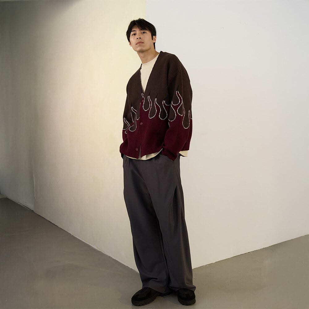 火焰針織開襟衫 FLAME CARDIGAN