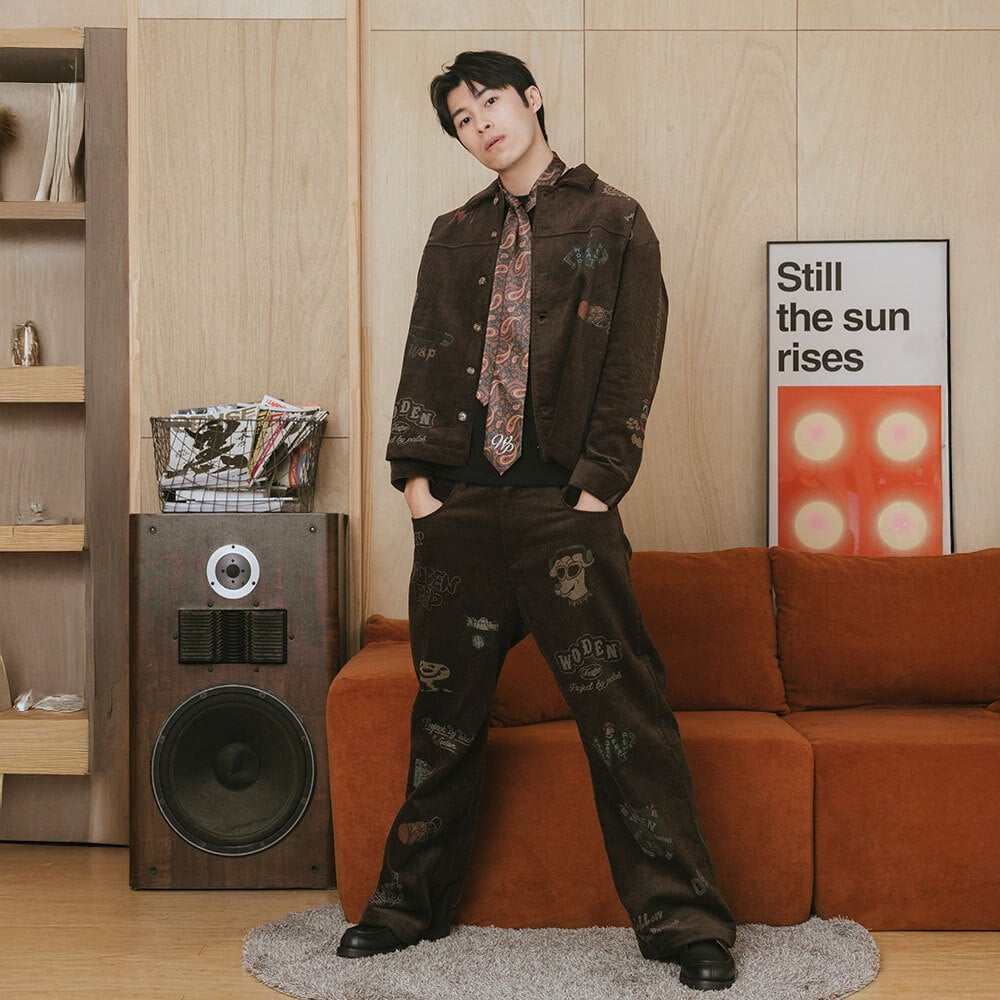 燈芯絨印花外套 Senior cords Corduroy Jacket