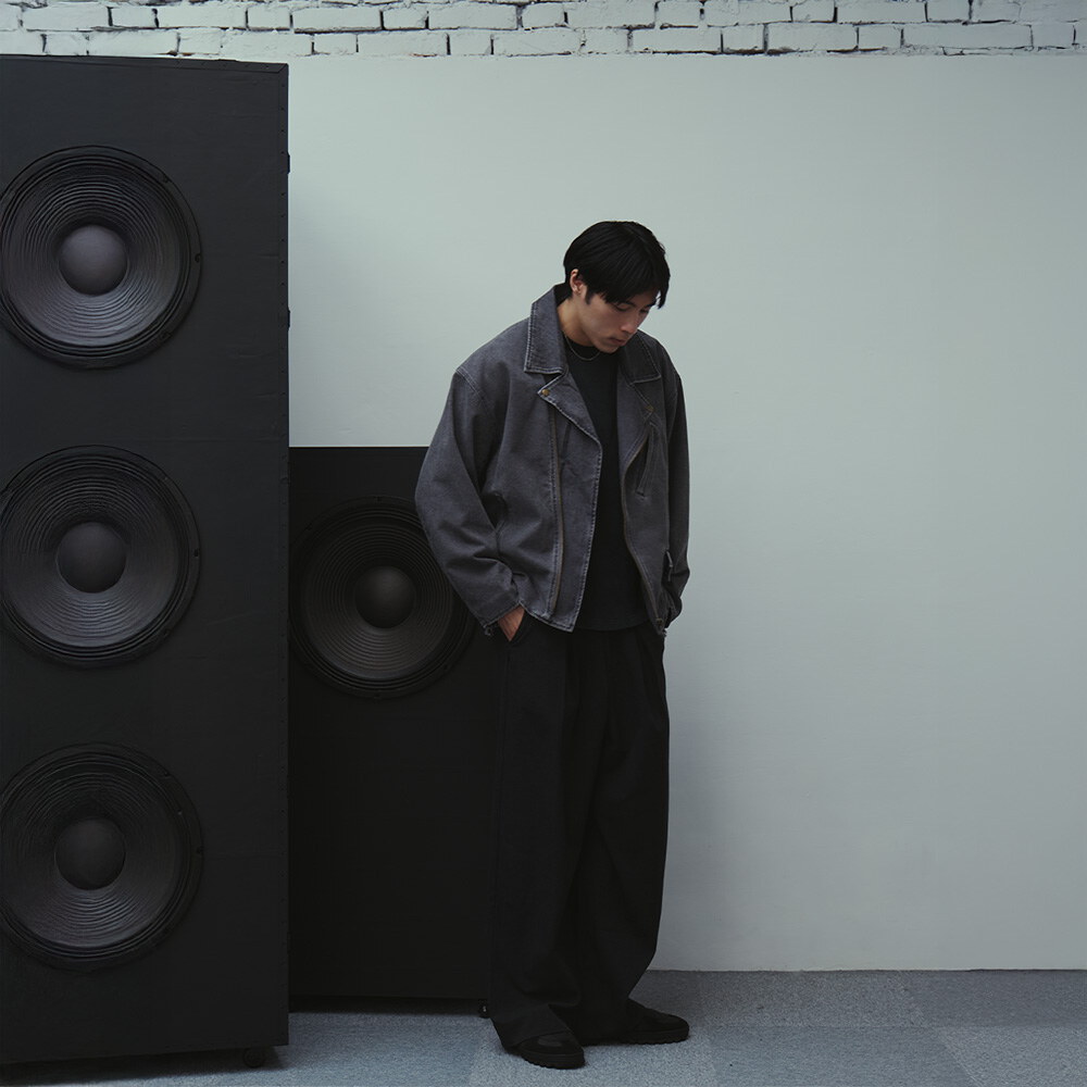 做舊翻領騎士外套 WASHED BIKER JACKET