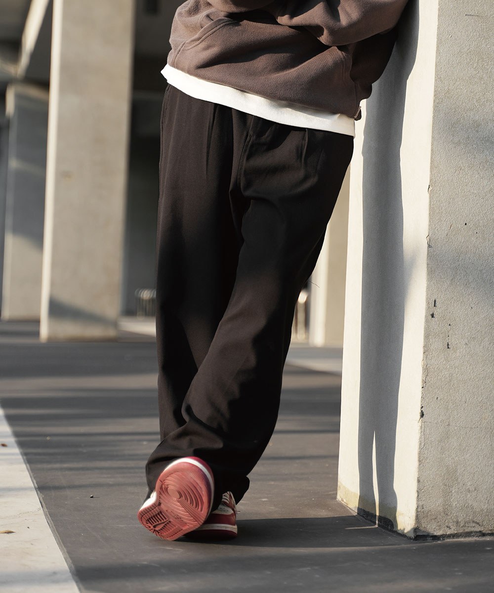 寬版西裝褲 TAPERED TWILL TROUSERS