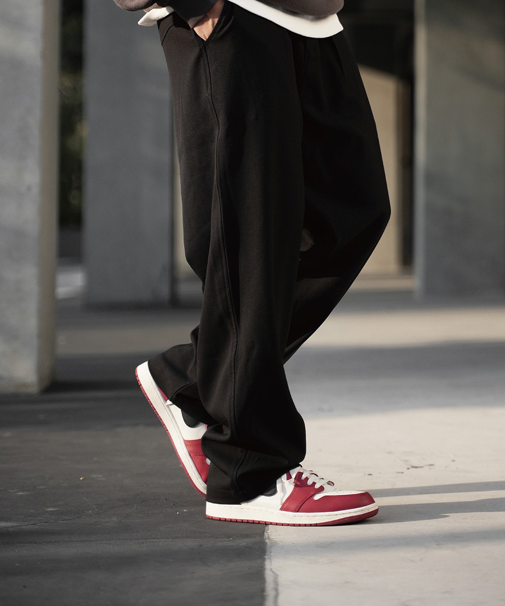 寬版西裝褲 TAPERED TWILL TROUSERS