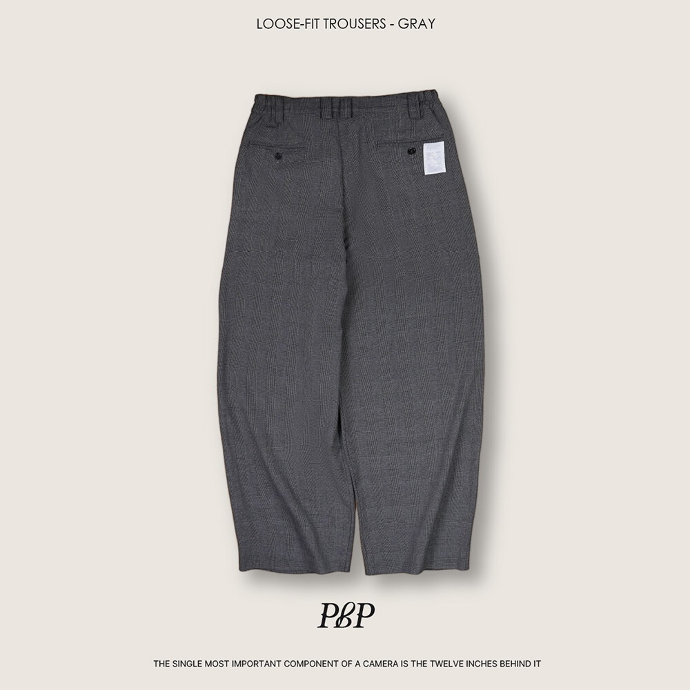 西裝長褲 LOOSE-FIT TROUSERS