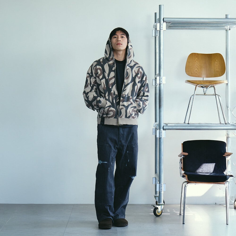 Double Knee 牛仔寬褲