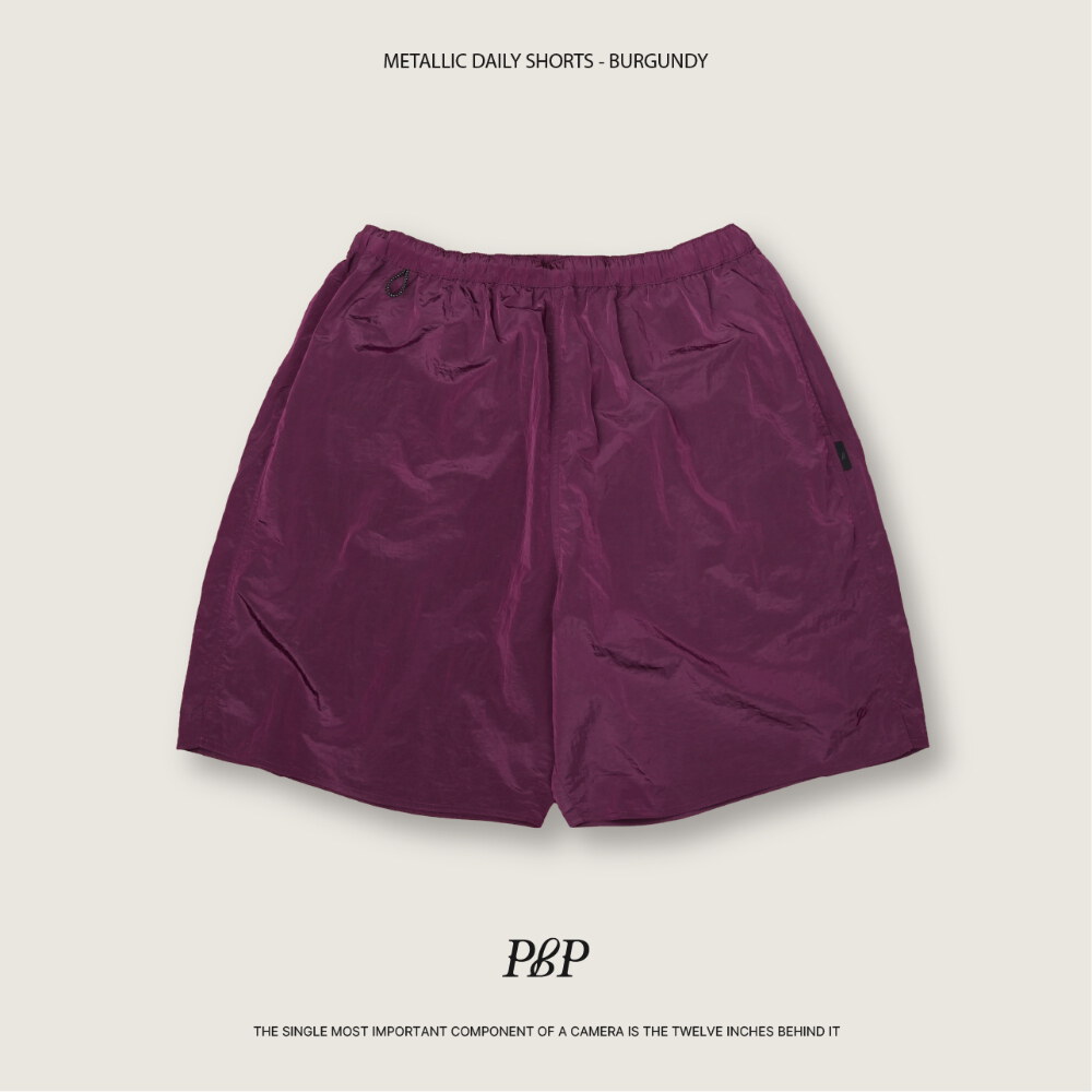 刺繡LOGO短褲 METALLIC DAILY SHORTS