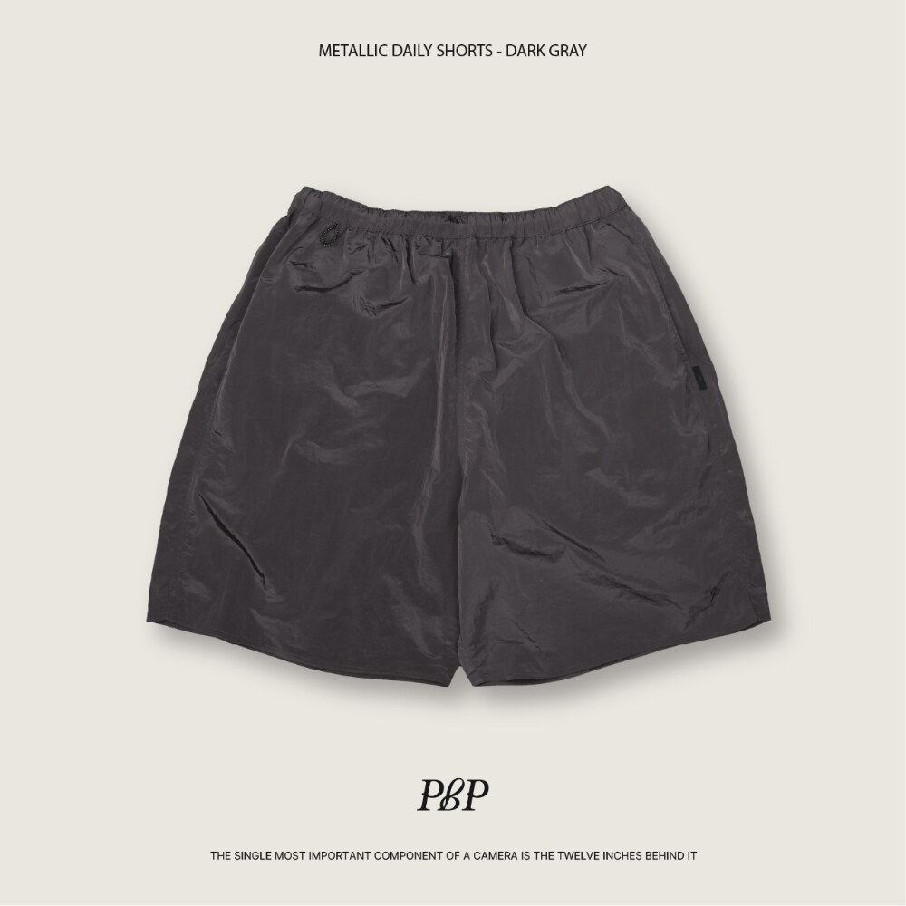 刺繡LOGO短褲 METALLIC DAILY SHORTS