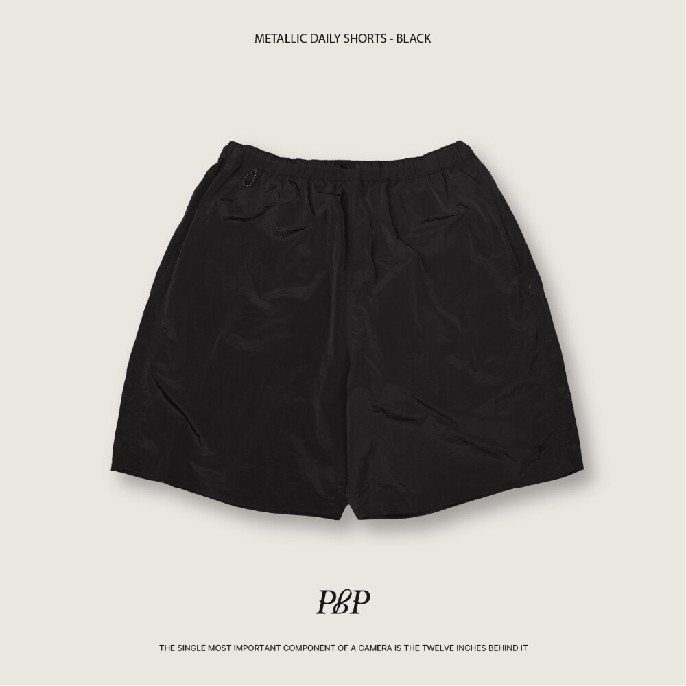 刺繡LOGO短褲 METALLIC DAILY SHORTS