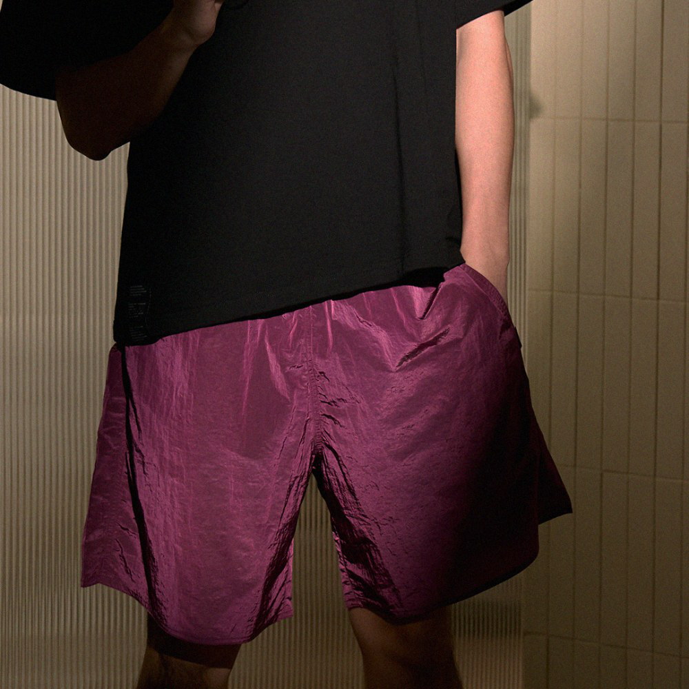 刺繡LOGO短褲 METALLIC DAILY SHORTS
