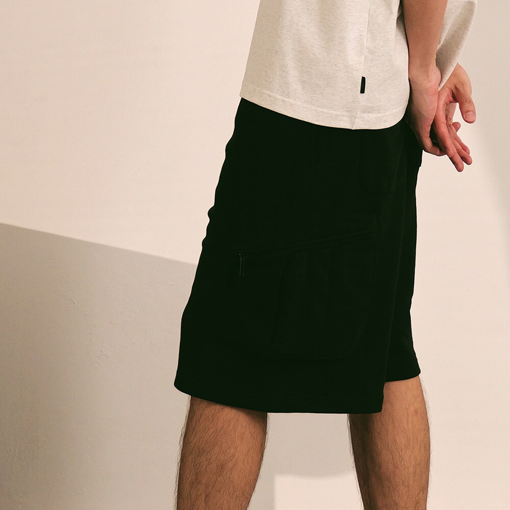 雙口袋六分棉褲 CARGO SWEAT SHORTS