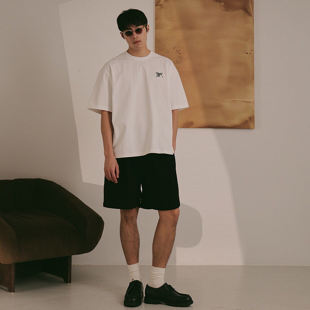 泡泡紗打褶短褲 WAFFLE SHORTS