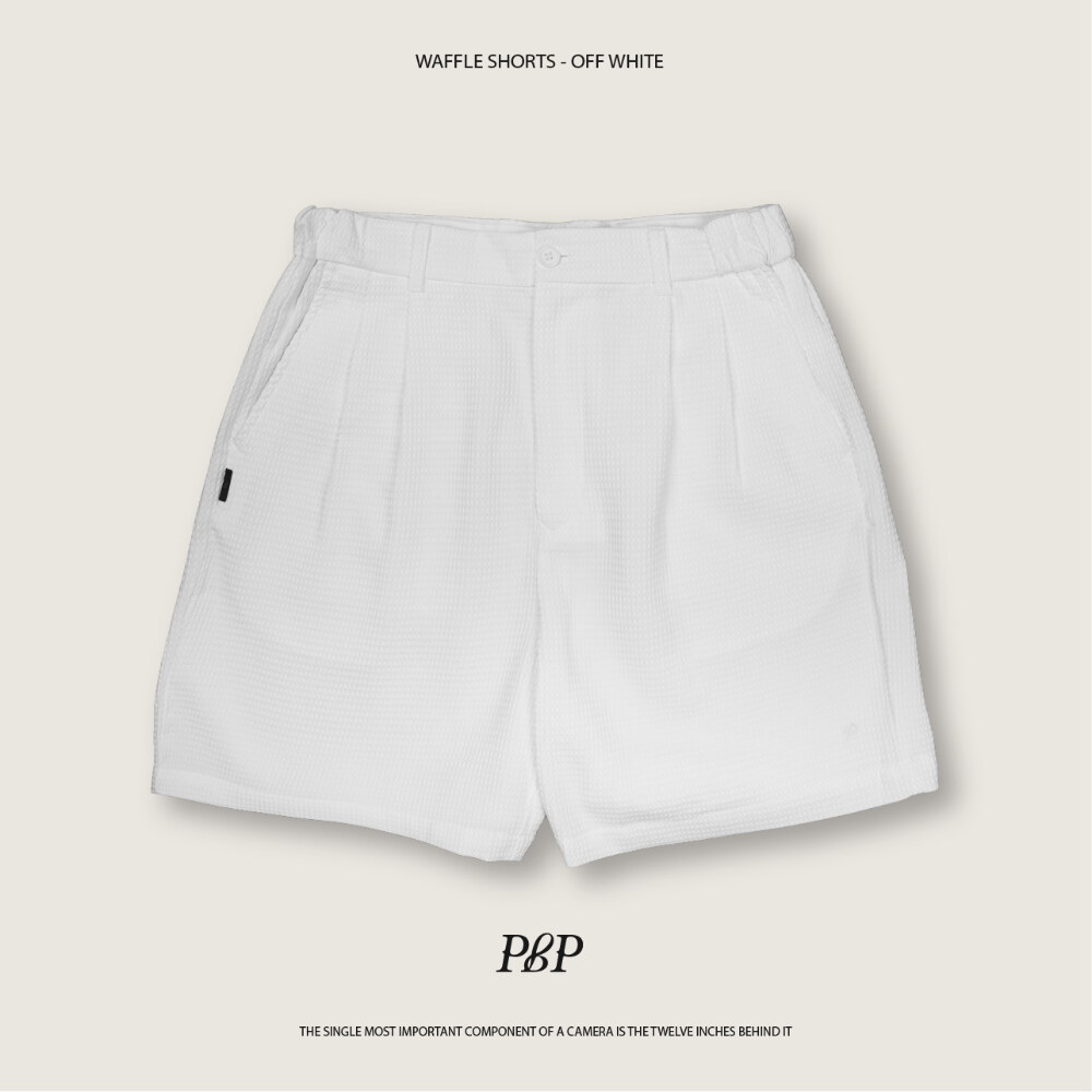 泡泡紗打褶短褲 WAFFLE SHORTS