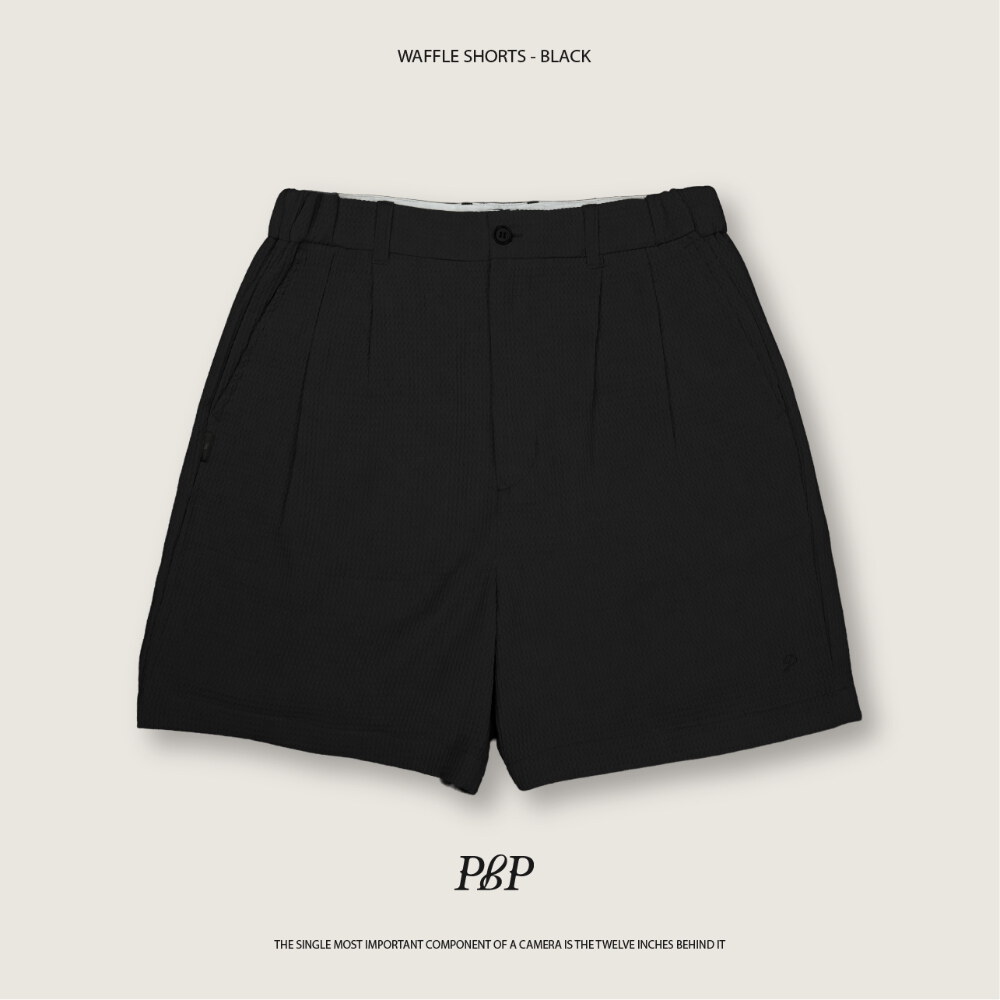 泡泡紗打褶短褲 WAFFLE SHORTS