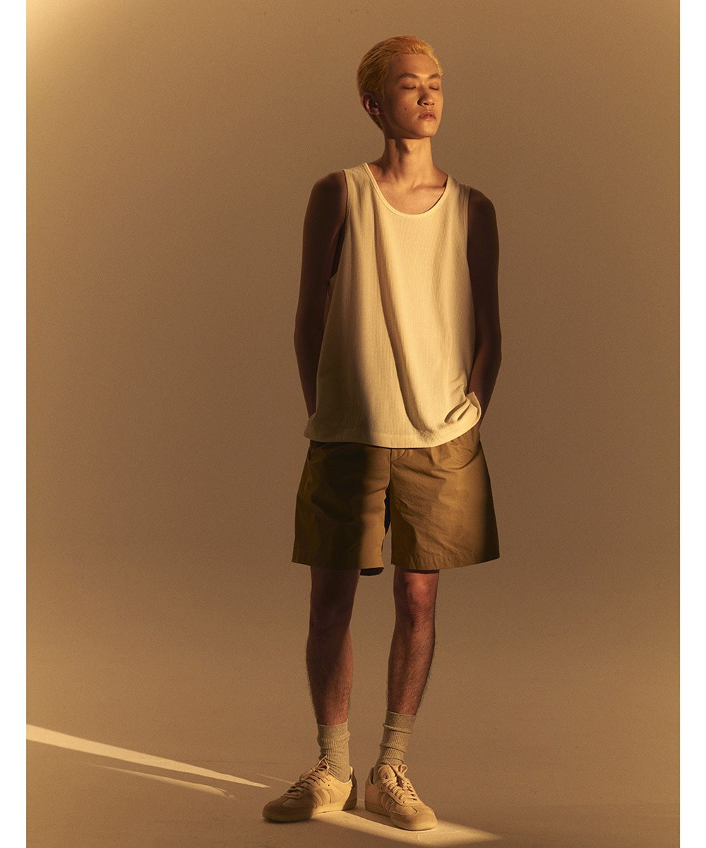 Lace-like Knitted Waffle Tank