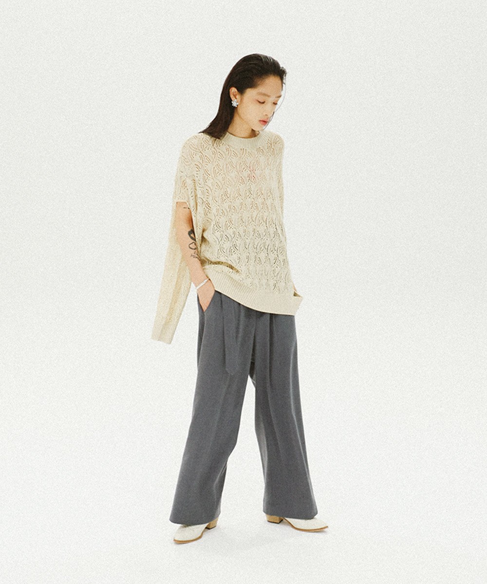 Wavy Knitted Jumper