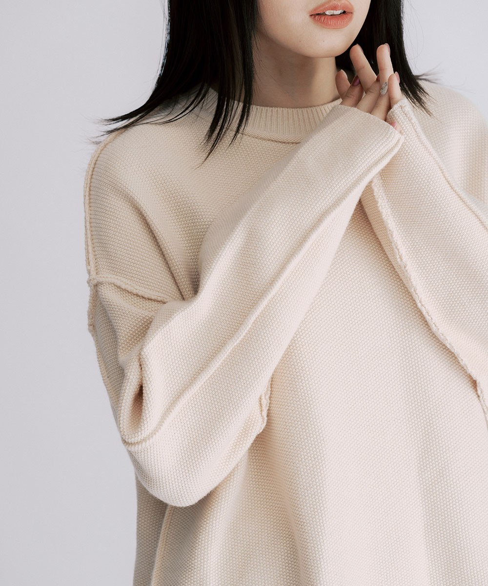 Inside out Knitted Jumper