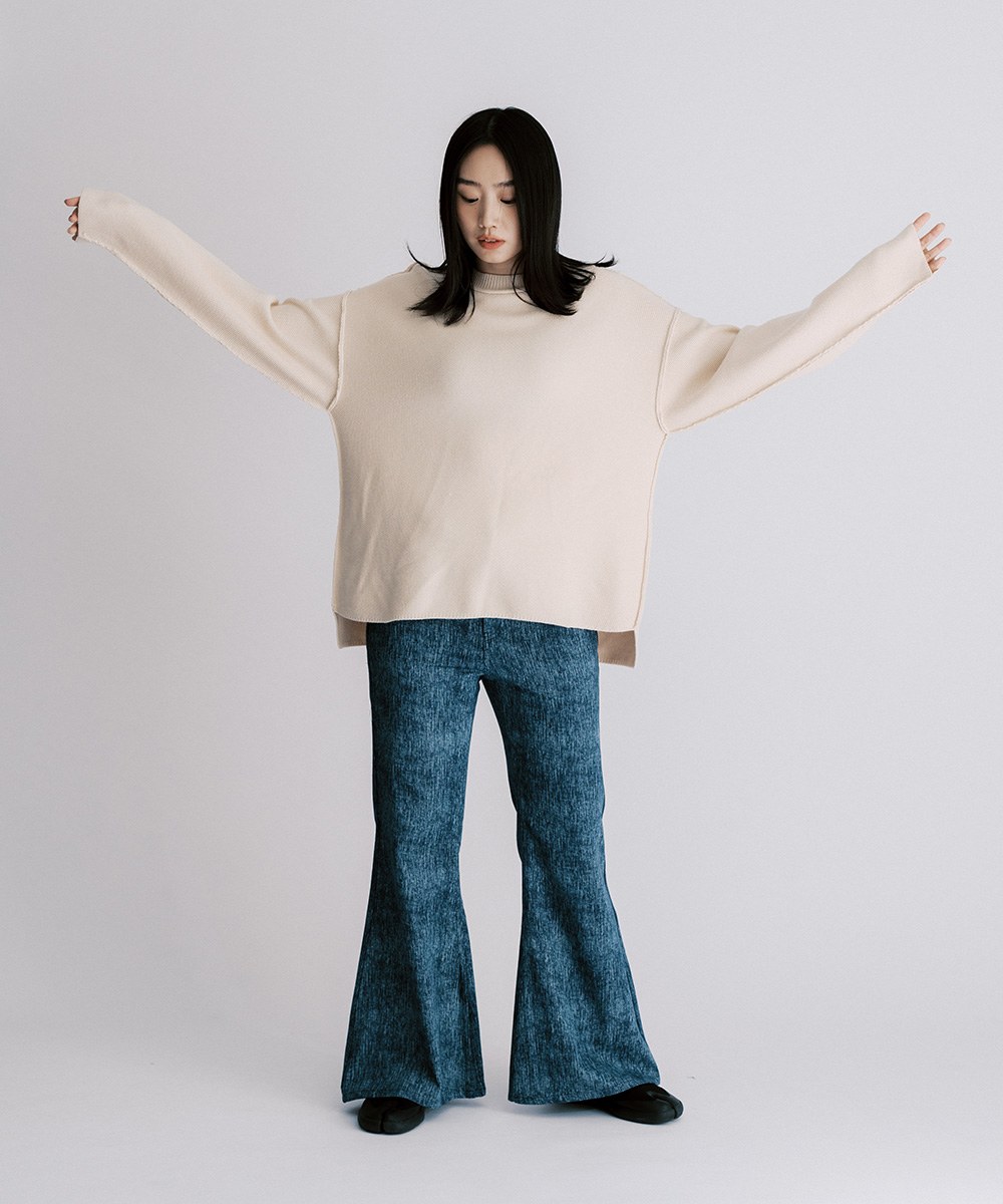 Inside out Knitted Jumper