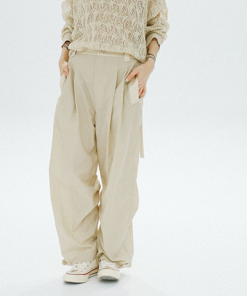 Pleated Military Trousers