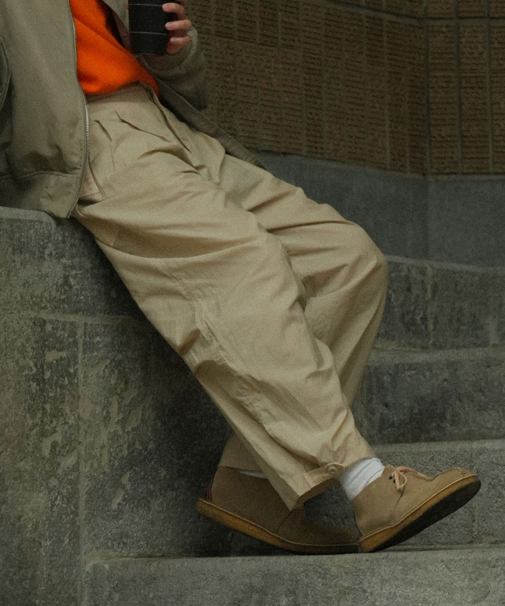 Pleated Military Trousers