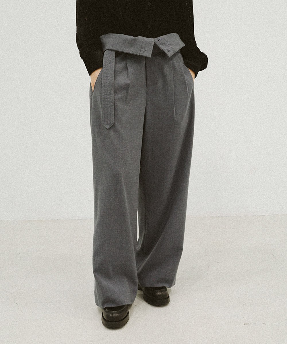 High Waist Belted Trouser