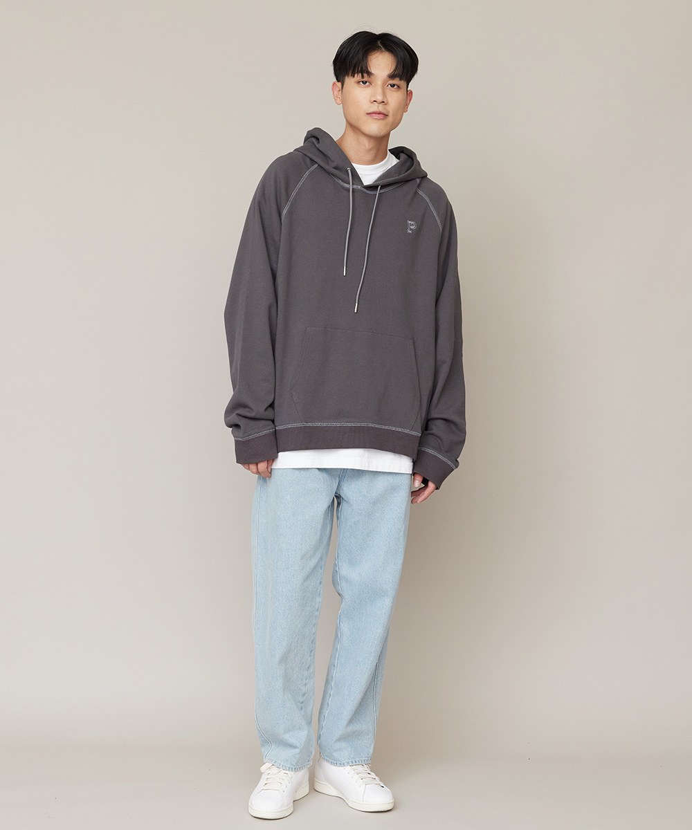 P-LOGO 鬆身帽TEE