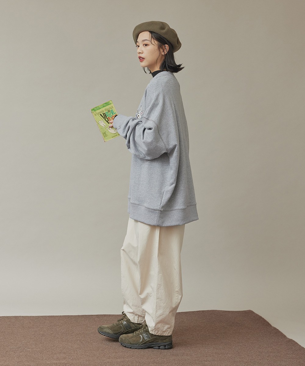 福兔刺繡鬆身大學Tee