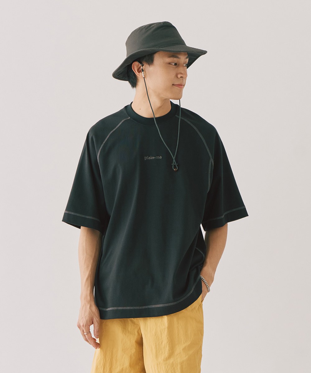 爬線剪裁logo TEE